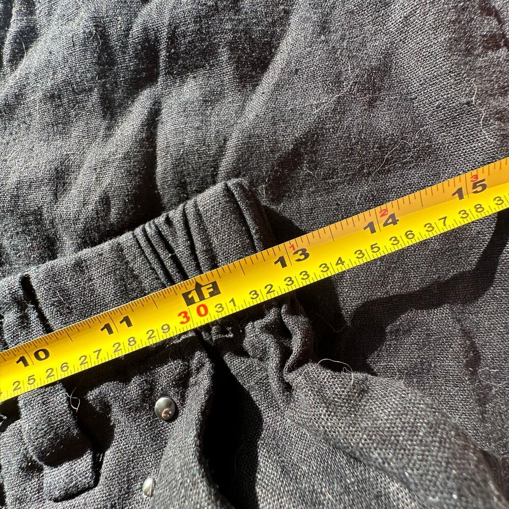 INC International Concepts Womens Black Linen Blend Flowy Coastal Pants Sz small - Picture 8 of 10